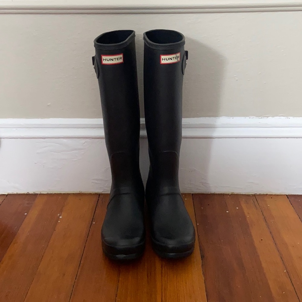 ✨Tall Hunter Boots - Matte Black size 9✨
